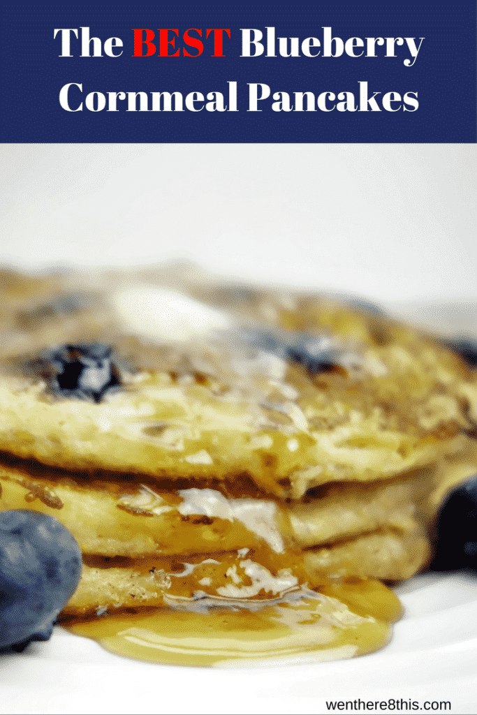 Cornmeal Blueberry Buttermilk Pancakes - Went Here 8 This