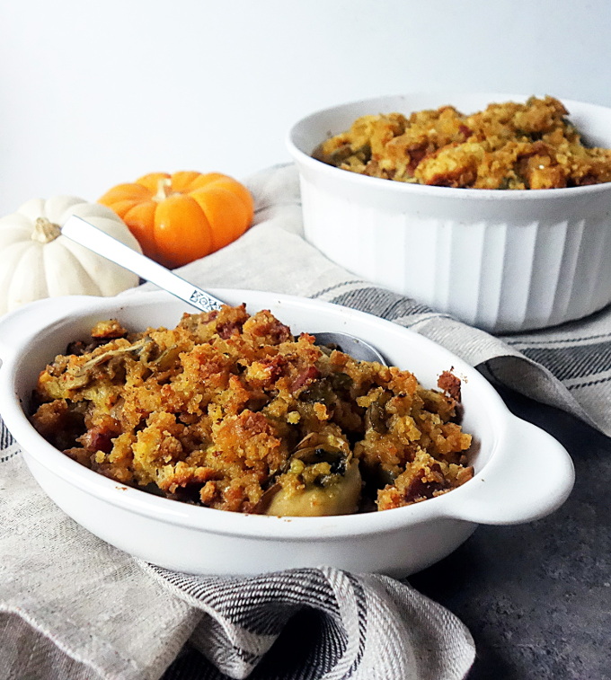 Oyster and Andouille Sausage Stuffing - Went Here 8 This