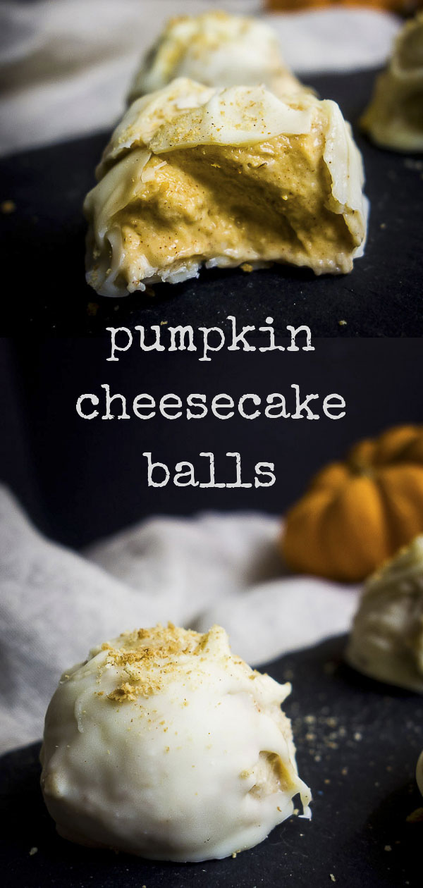 5 Ingredient No Bake Pumpkin Cheesecake Balls - Went Here 8 This