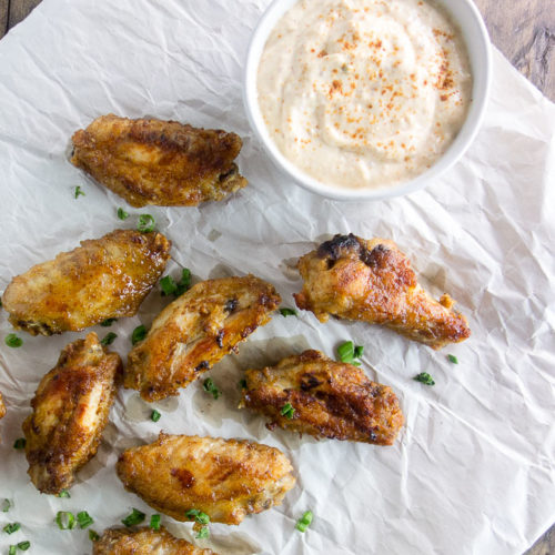 Easy Baked Chicken Wings with Thai Satay Marinade & Peanut Sauce - Went ...