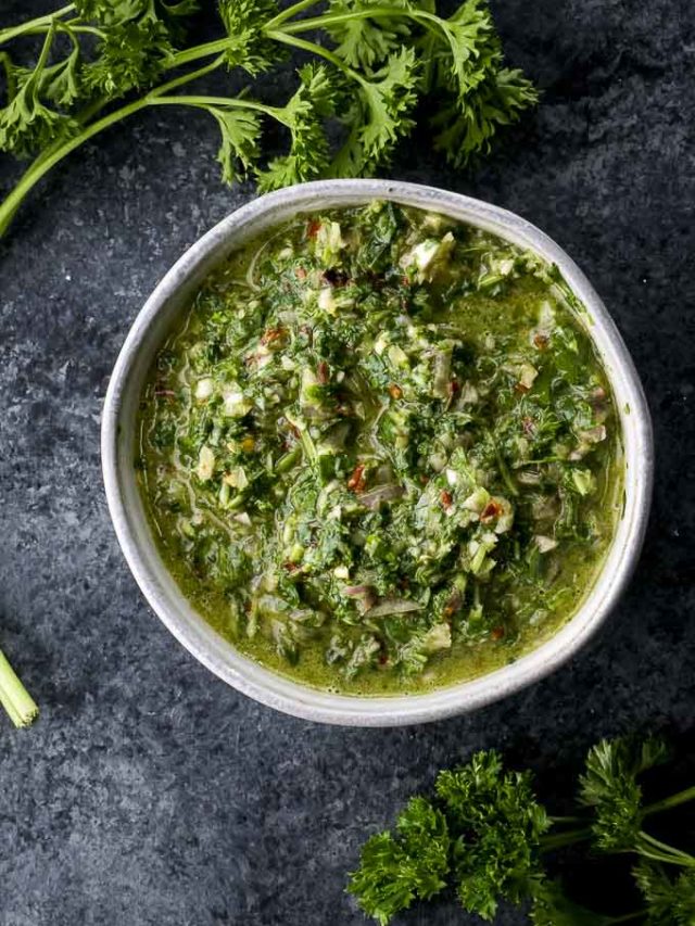 Homemade Chimichurri Story