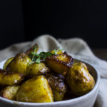 bowl of perfect crispy roasted potatoes