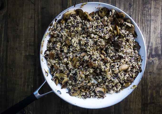 Wild Rice Stuffing with Mushrooms - Went Here 8 This