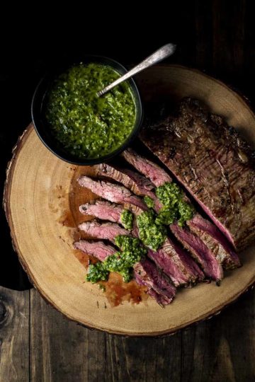 Grilled Flank Steak with Chimichurri Sauce - Went Here 8 This