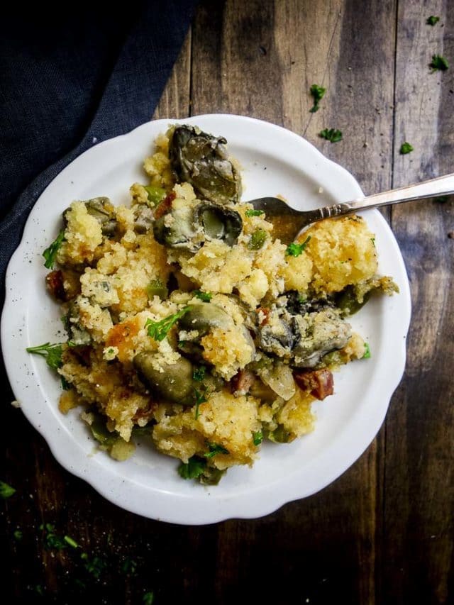 CAJUN STYLE OYSTER DRESSING RECIPE (OYSTER STUFFING) STORY