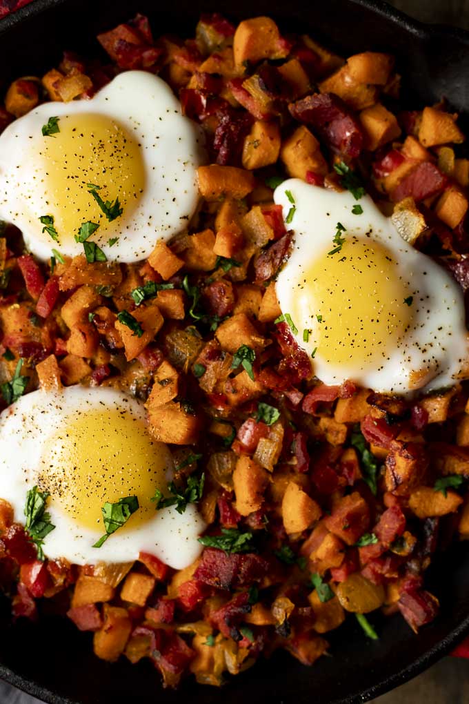 Sweet Potato Hash Recipe with Ham and Eggs - Went Here 8 This