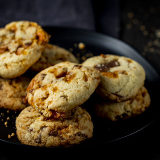 pile of cookies on a plate