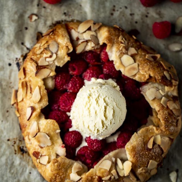 Rustic Raspberry Galette Recipe - Went Here 8 This