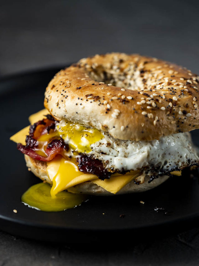 Bagel Breakfast Sandwich Story