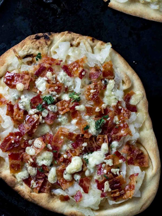 Caramelized Onion Flatbread Pizza Story