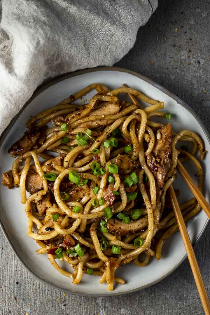 15 Minute Korean Style Udon Stir Fry - Went Here 8 This