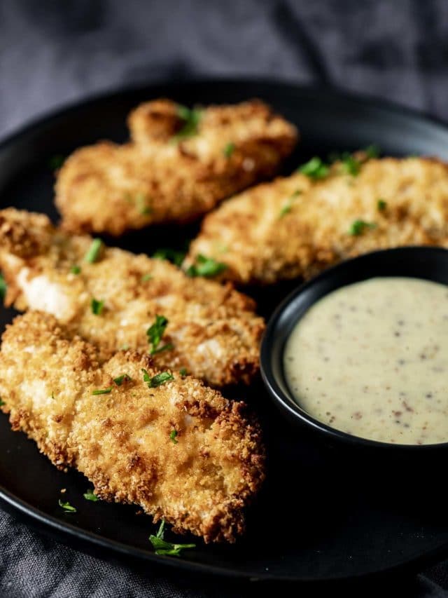 AIR FRYER CHICKEN TENDERS WITH CREAMY DIJON SAUCE STORY