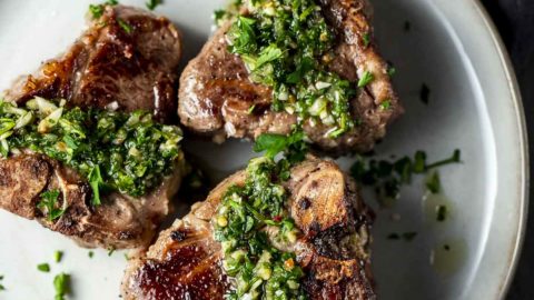 Sous Vide Lamb Chops With Mint Chimichurri - Two Kooks In The Kitchen