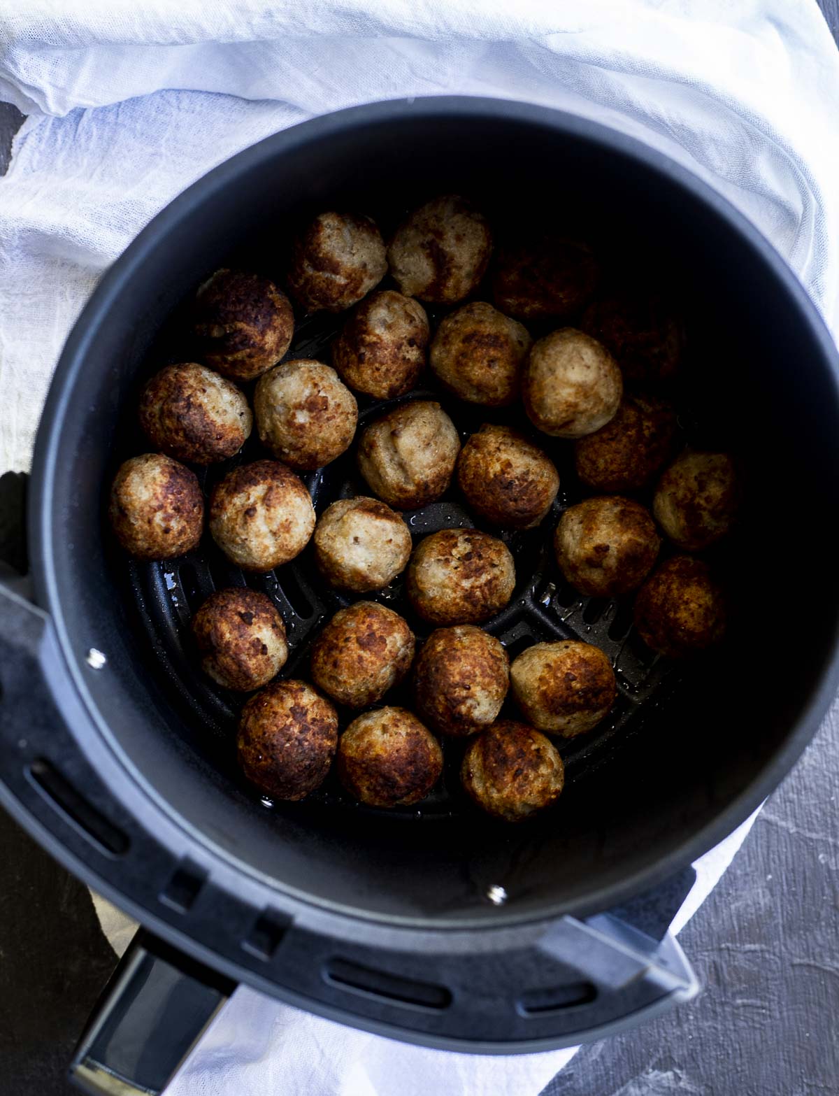 Air Fryer Frozen Meatballs with Spicy Glaze - Went Here 8 This