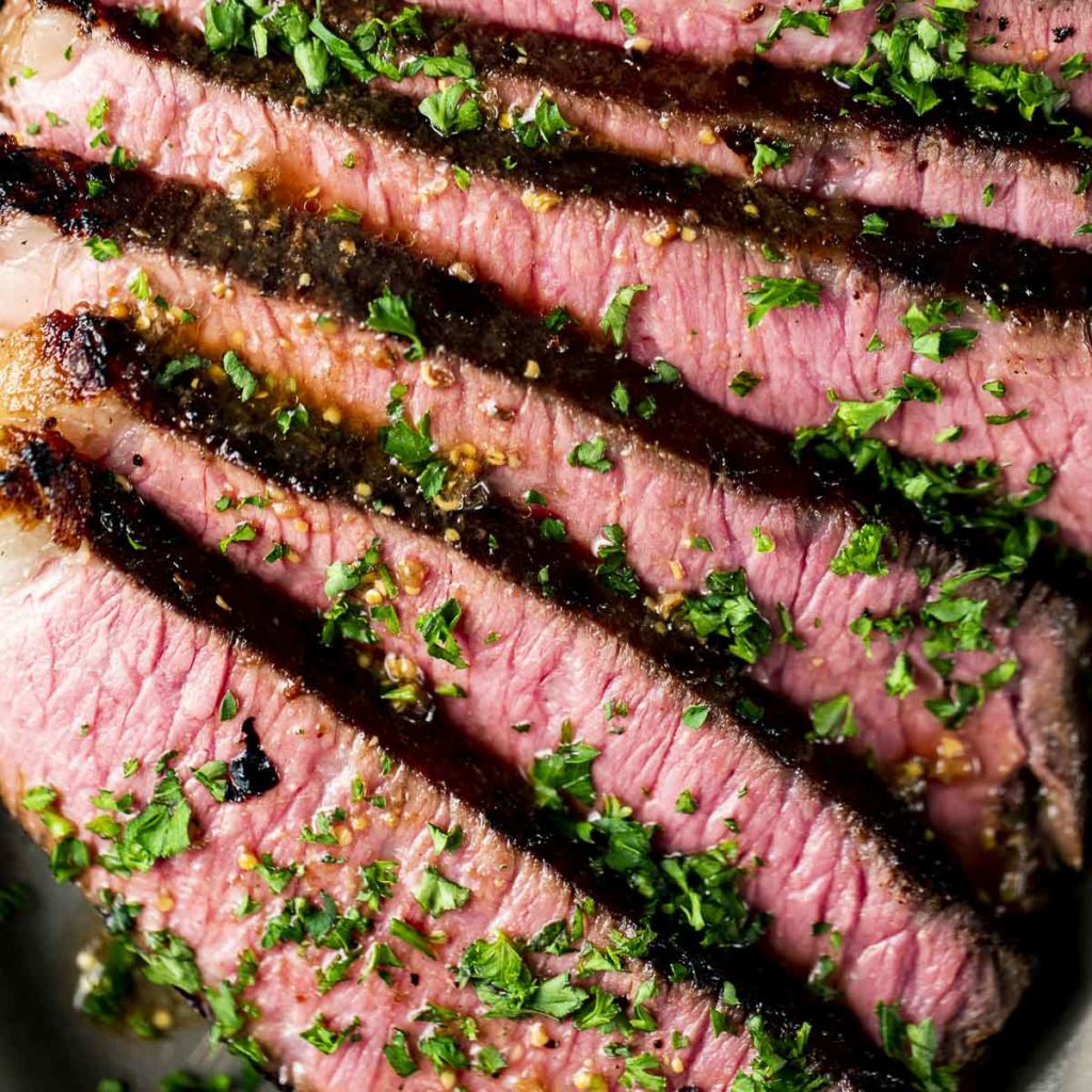 Sous Vide London Broil with Dijon Soy Glaze