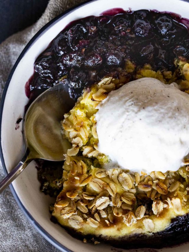 Instant Pot Blueberry Cobbler Story