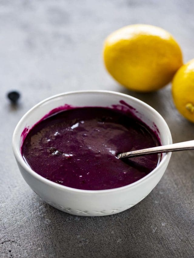 Homemade Blueberry Curd Story