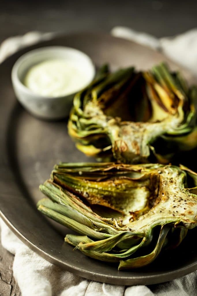 Air Fryer Artichokes (With Garlic Aioli) - Went Here 8 This