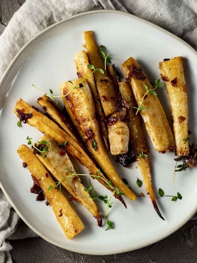HONEY ROASTED PARSNIPS (WITH BACON!) STORY