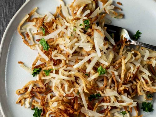 Shredded Hash Browns in the Air Fryer - Pip and Ebby