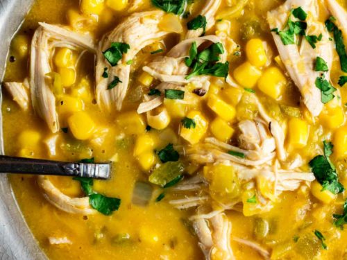 Chicken and sweet corn soup