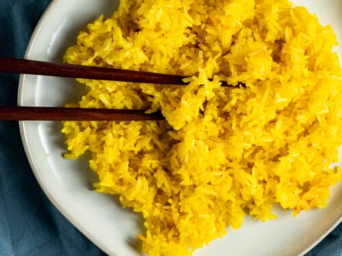 How to make a Perfect Nasi Kunyit (Turmeric Rice, 黄姜饭) - WoonHeng