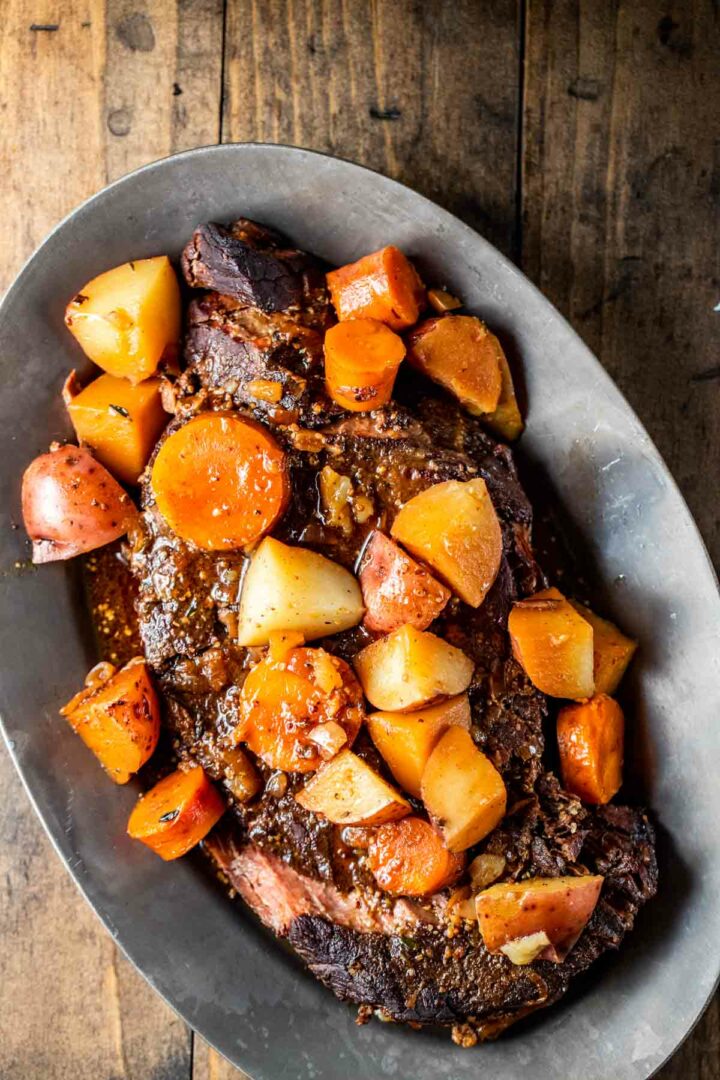 Slow Cooker London Broil With Potatoes and Carrots - Went Here 8 This