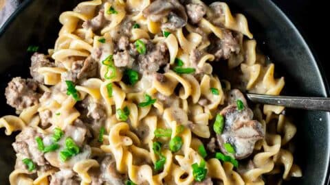 Easy ground beef discount stroganoff instant pot