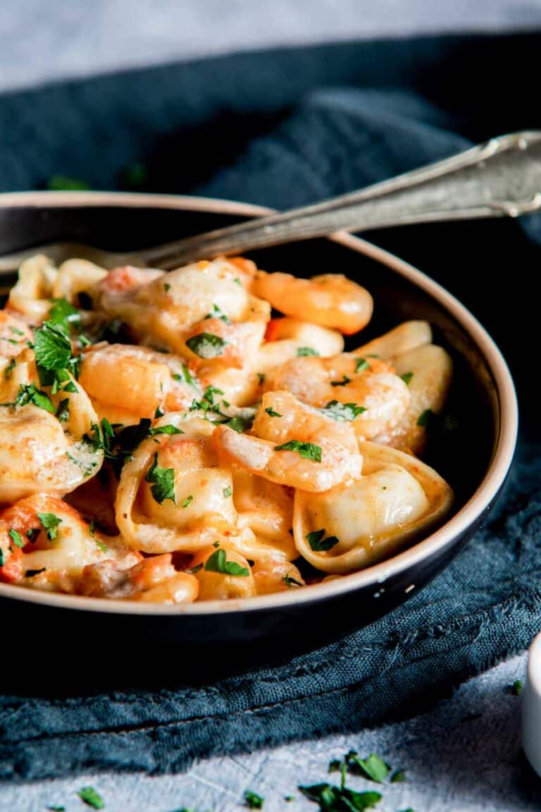 Creamy Shrimp Scampi Tortellini - Went Here 8 This