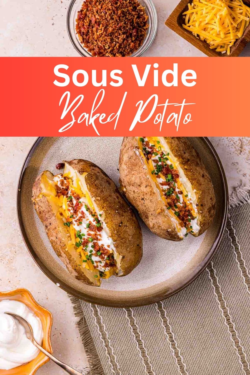 Sous Vide Baked Potato (Moist and Fluffy)