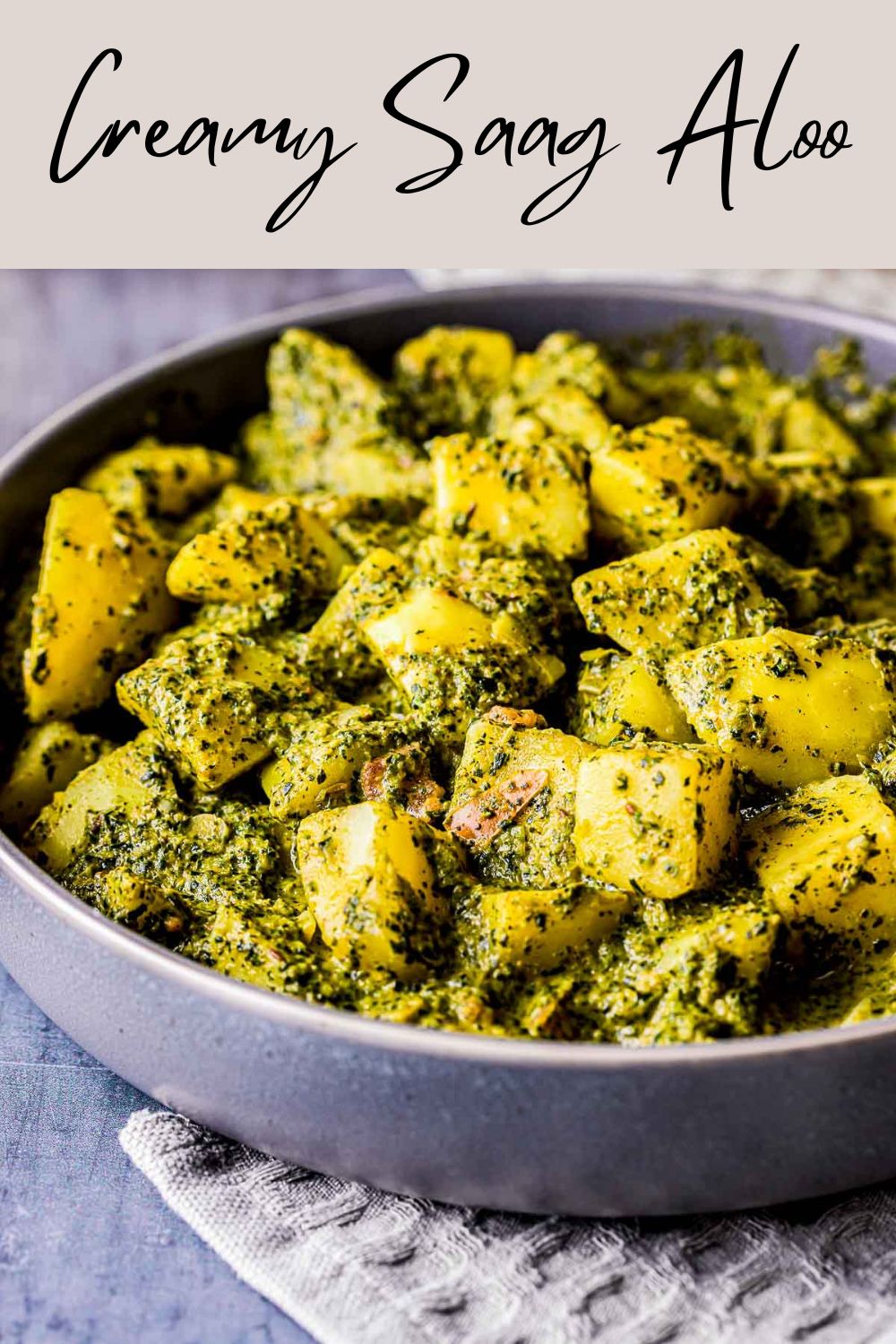 Easy Vegetarian Saag Aloo (Spinach and Potato Curry)