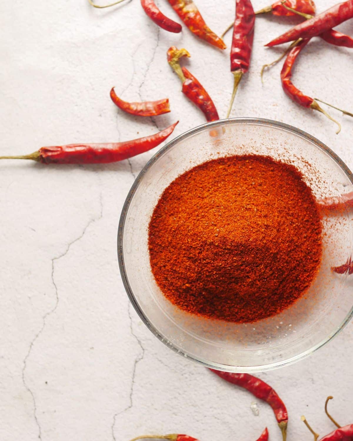 a bowl of red chili powder