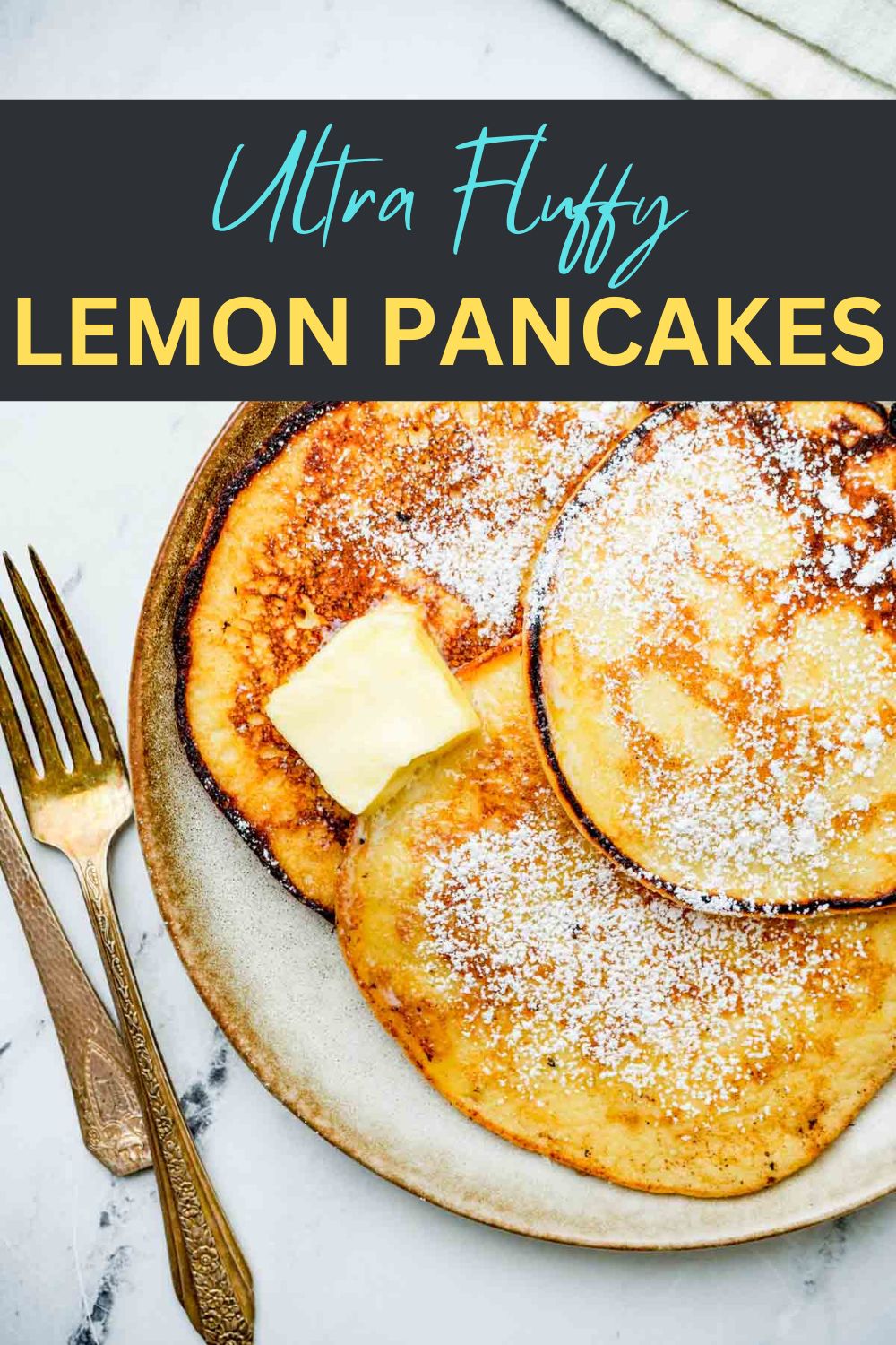 Fluffy Lemon Pancakes