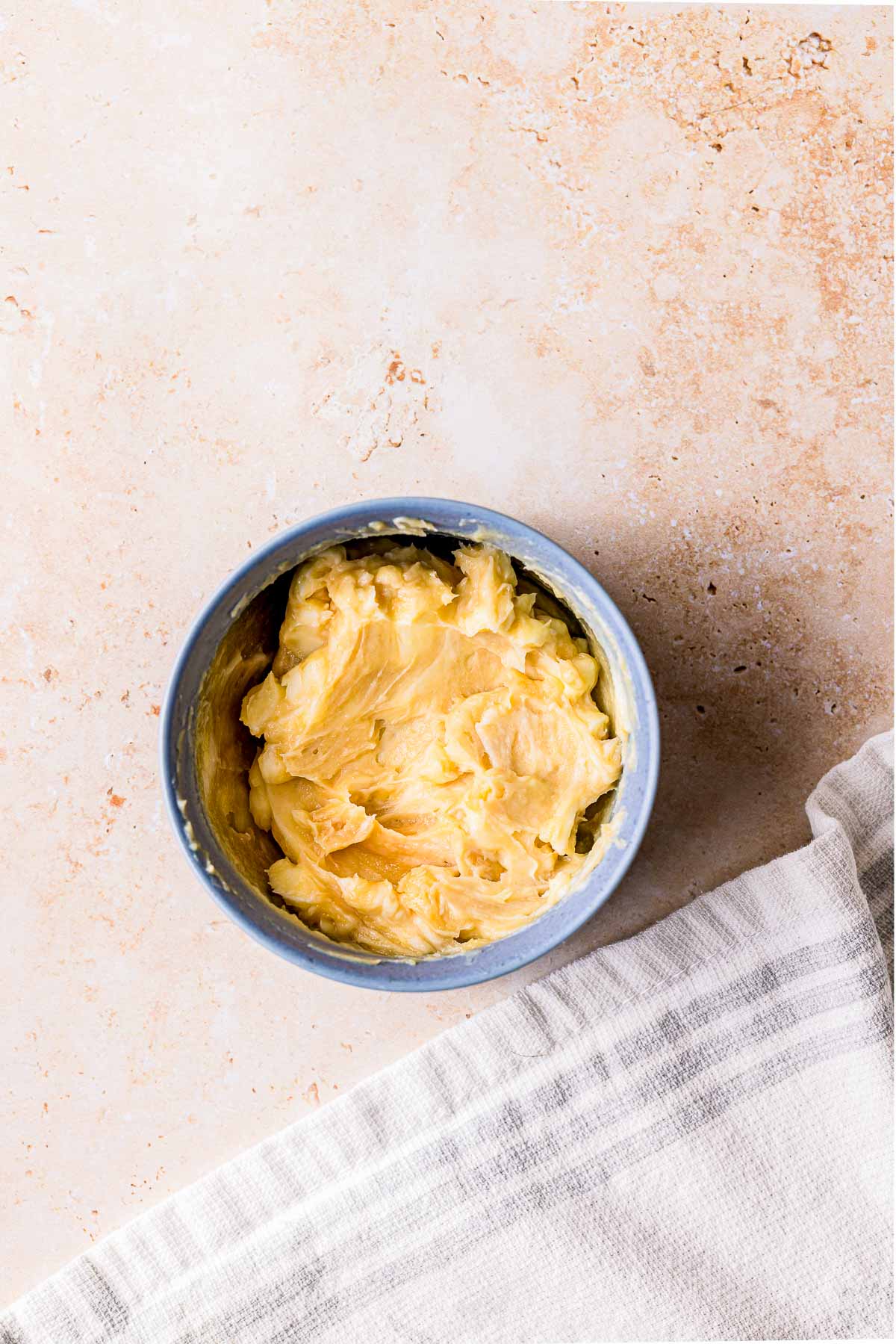 butter paste in a small bowl.