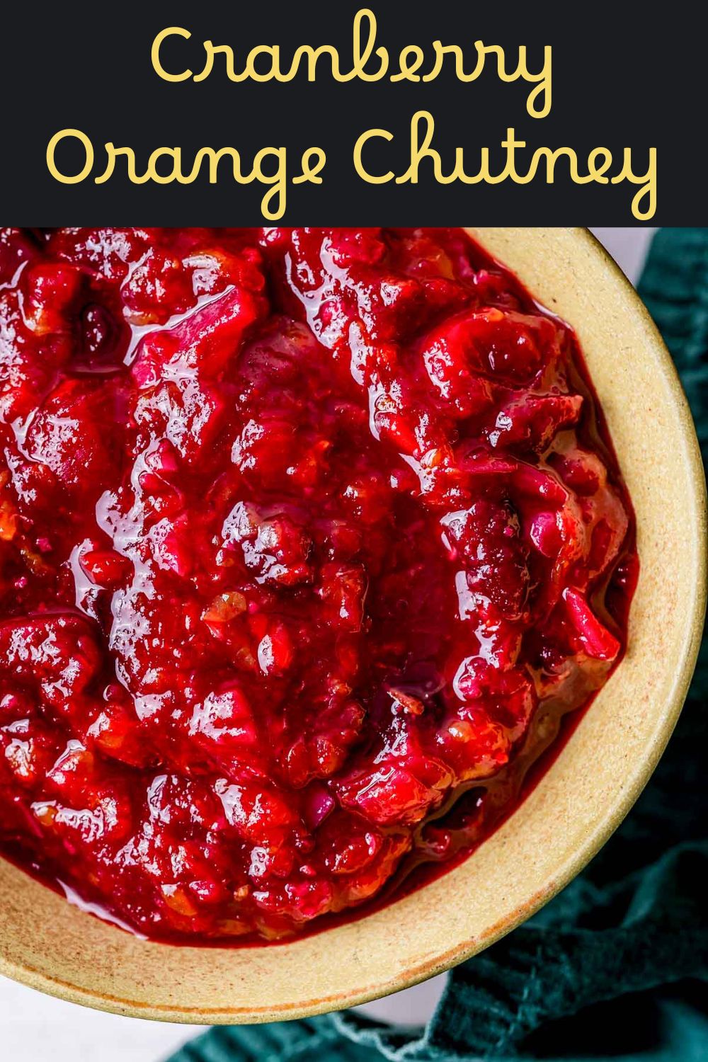 Easy Cranberry Orange Chutney Recipe