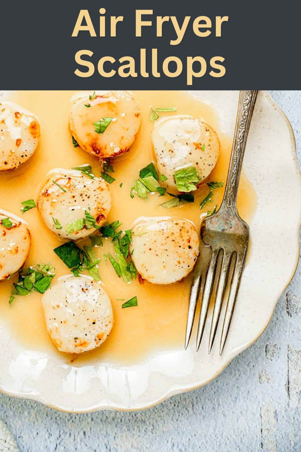 Air Fryer Scallops with Citrus Butter