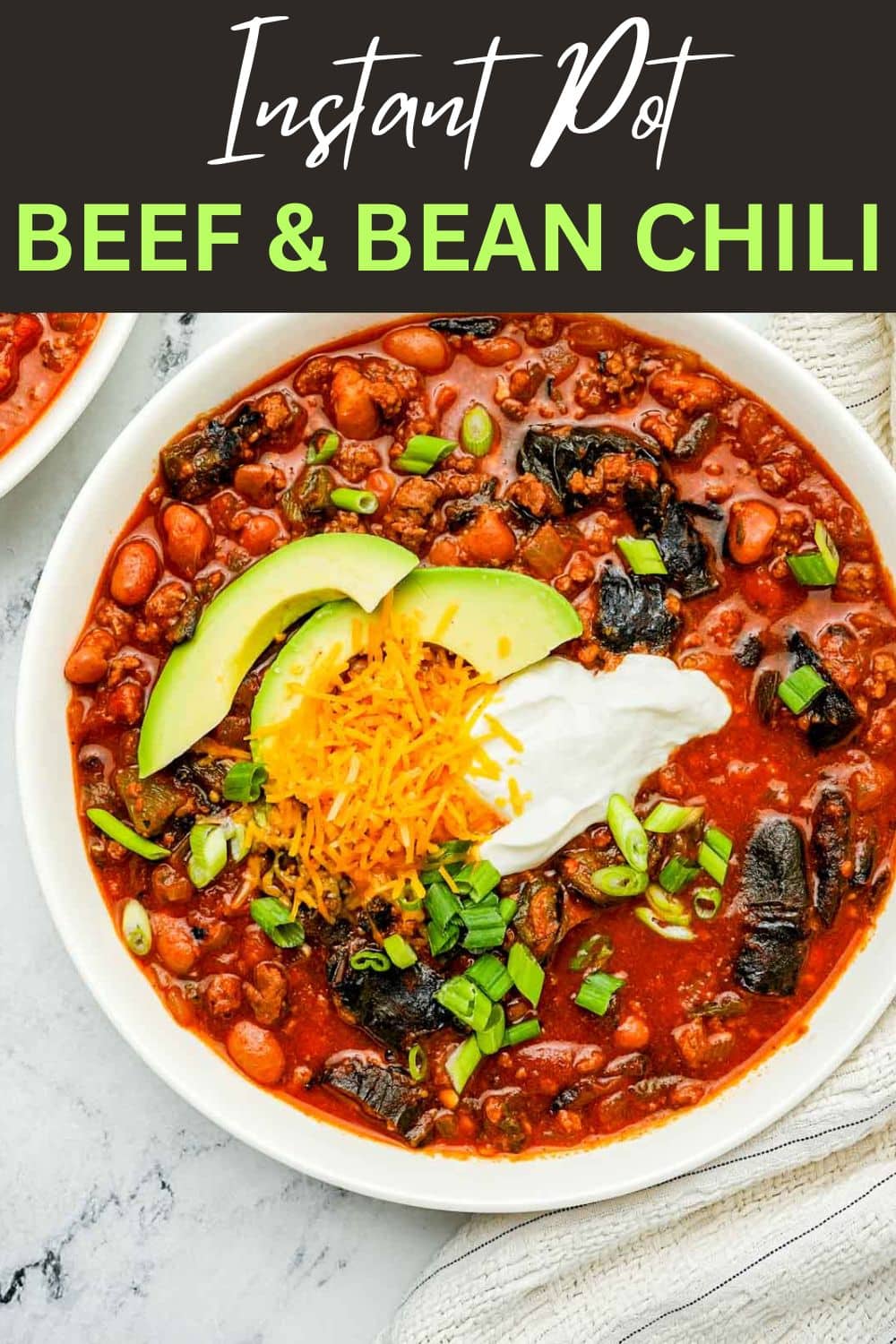 Instant Pot Beef and Bean Chili